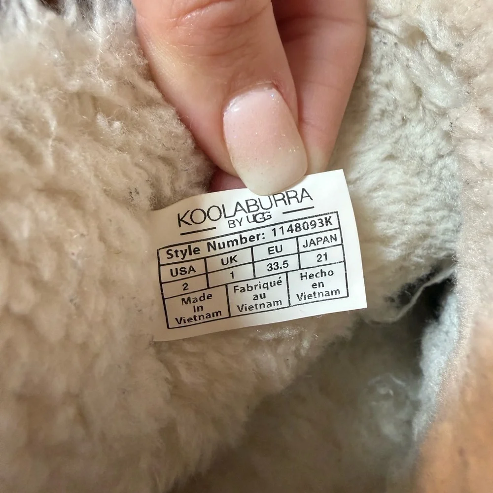 Koolaburra By Ugg Tan Kids Boots with Button Accent